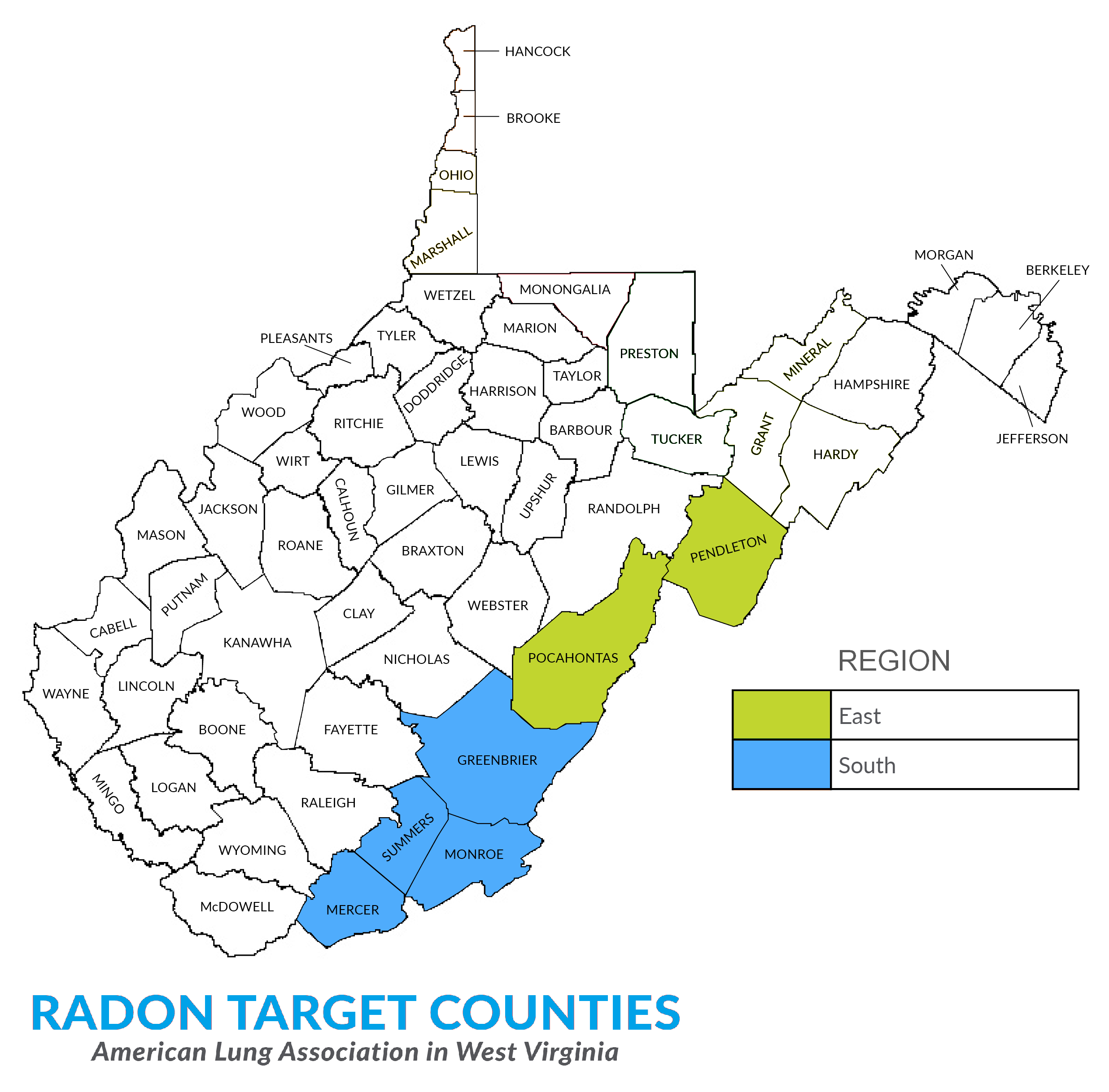 WV Radon Target Counties 2022 - trimmed